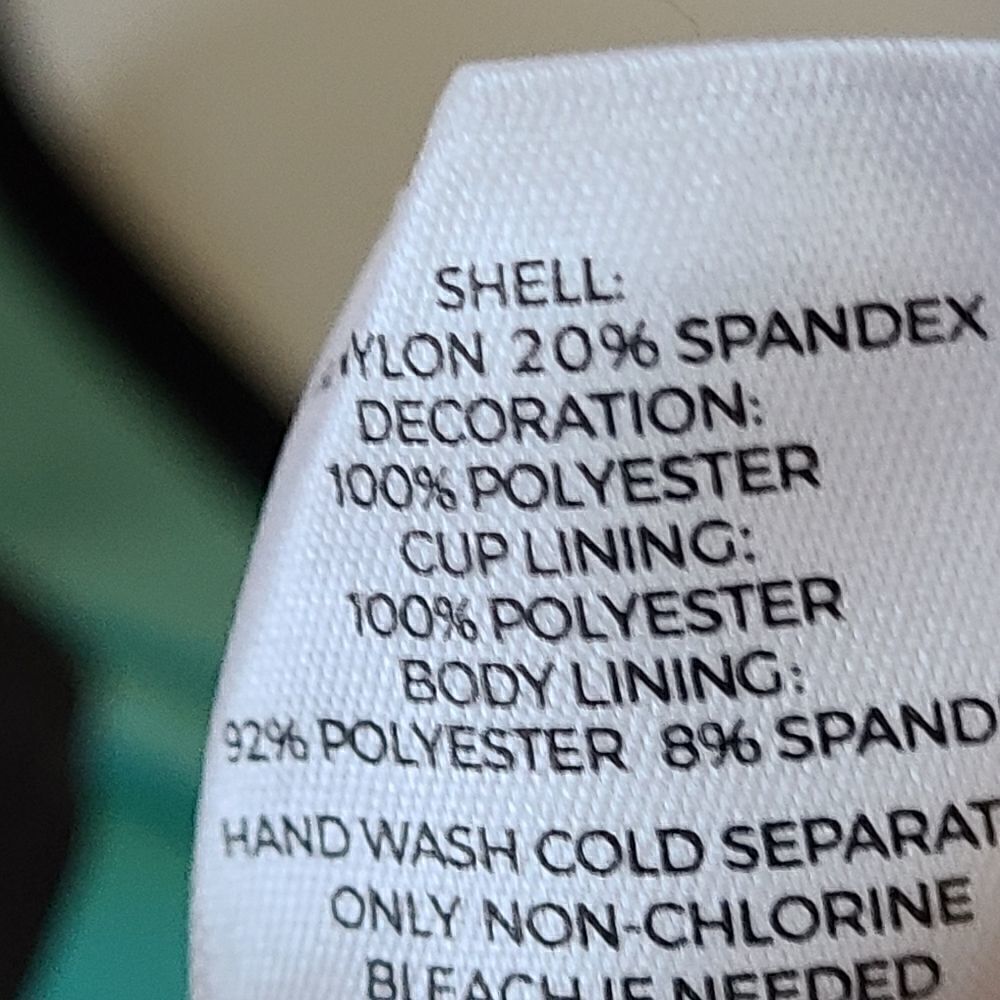 NWT Aqua Tech Long Sleeved Turquoise Print Sun Protection Swim Top Mediium - Picture 7 of 8